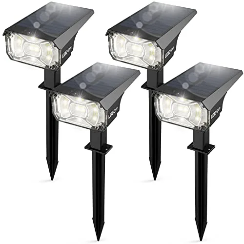 LEREKAM Cool White Solar Spotlights (4-Pack)
